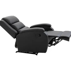 Reclinerfåtölj med fotstöd svart - Bengt