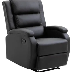 Reclinerfåtölj med fotstöd svart - Bengt + Textilrengöring för möbler