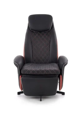 Reclinerfåtölj svart / röd - Camaro lyx + Fläckborttagare för möbler