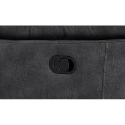 Reclinersoffa 2-sits extra bred i grått - 197 cm