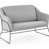 Regina 2-sits soffa i ljusgrått tyg