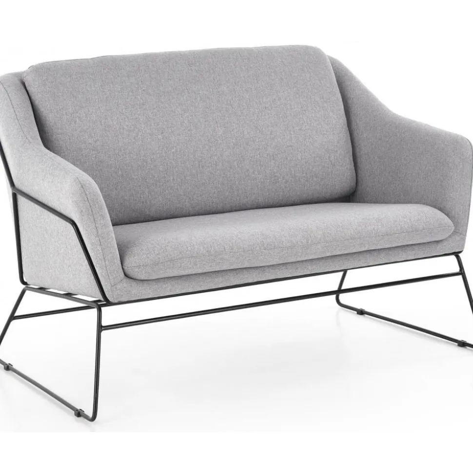 Regina 2-sits soffa i ljusgrått tyg