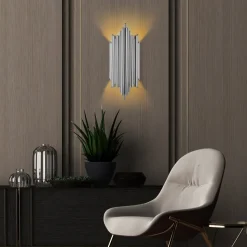 Reis vägglampa 13342 - Krom