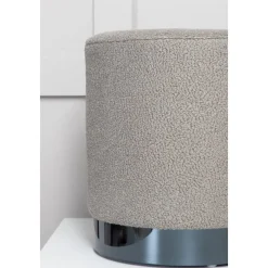 Remi sittpuff - Gråbeige teddy