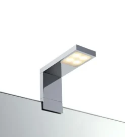 Rennes Spegellampa - Krom/Frostat glas