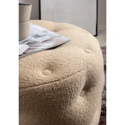 Respit sittpuff - Beige teddy