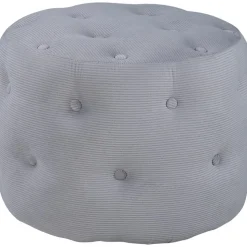 Respit sittpuff - Grå manchester