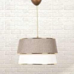 Retro taklampa med gulddetaljer