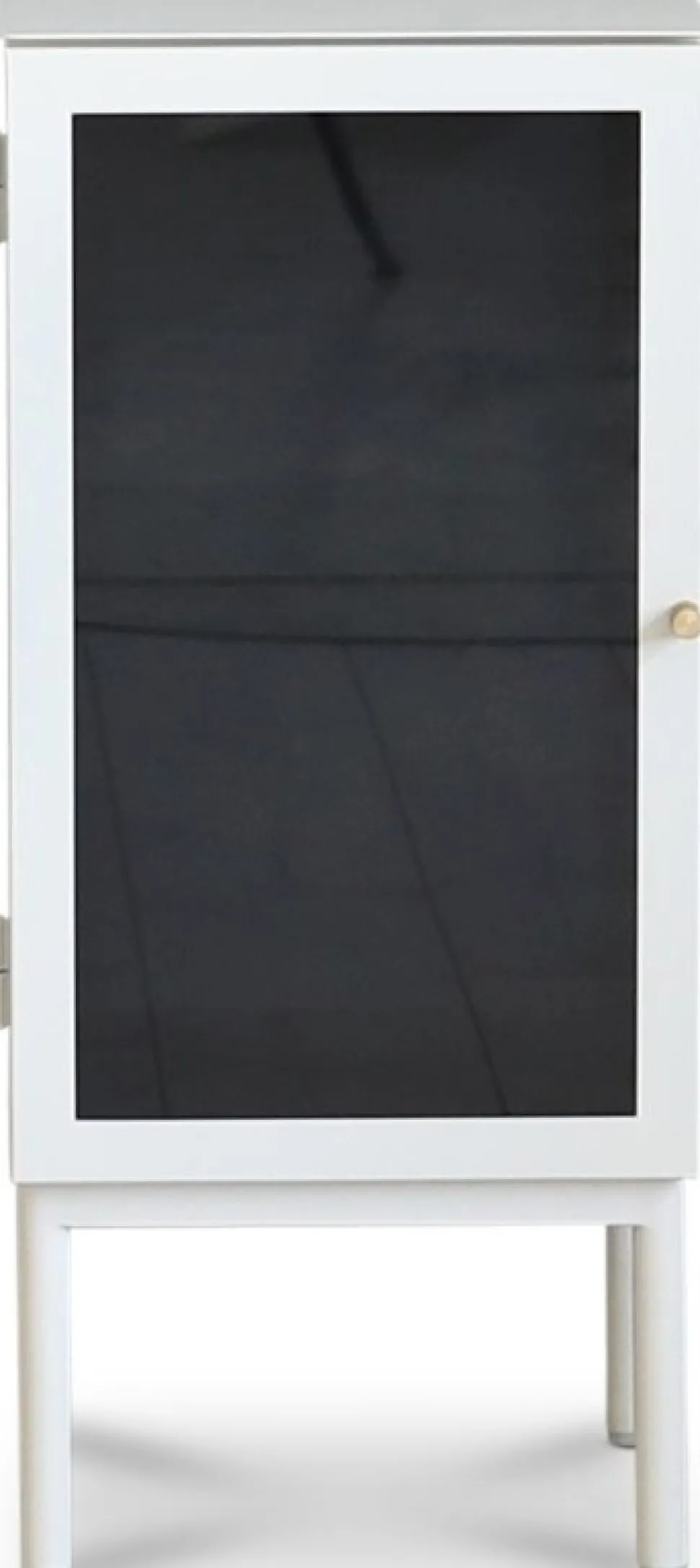 Revel vitt sängbord 75 cm med vänster hängd dörr