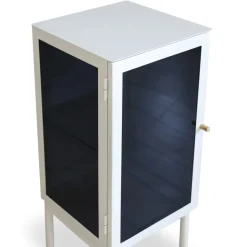 Revel vitt sängbord 75 cm med vänster hängd dörr + Textilrengöring för möbler