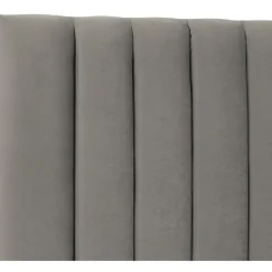 Ribbersborg sänggavel (Grå sammet) - Valfri bredd