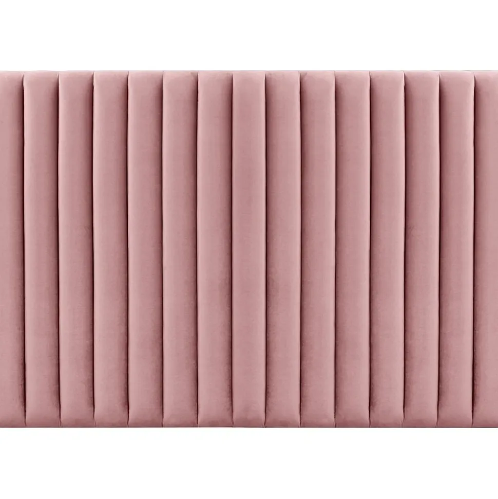 Ribbersborg sänggavel (Rosa sammet) - Valfri bredd