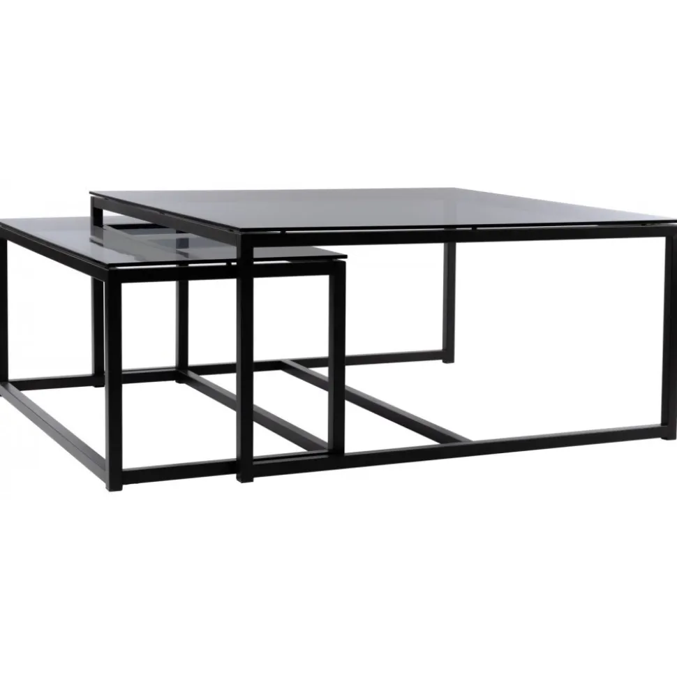 Ricardo soffbord 100x100 - Gråtonat glas