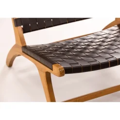 Rike fåtölj - Brun/teak