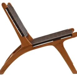 Rike fåtölj - Brun/teak