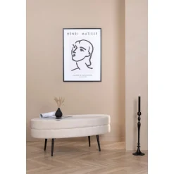 Rino sittpuff - Beige sammet