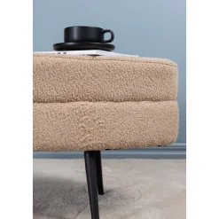 Rino sittpuff - Beige teddy