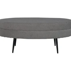 Rino sittpuff - Gråbeige teddy