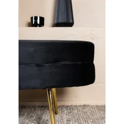 Rino sittpuff - Svart sammet