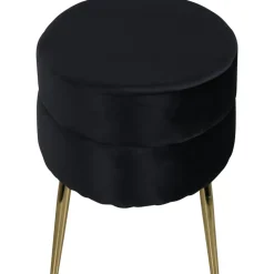 Rino sittpuff - Svart sammet