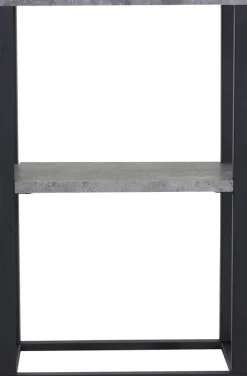 Rise sängbord - Svart/betongimitation