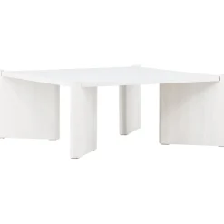 Rogaland soffbord 100 x 100 cm - Whitewash