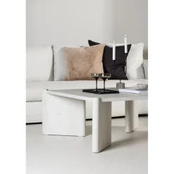 Rogaland soffbord 100 x 100 cm - Whitewash