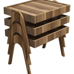 Roma satsbord 53,6 x 40 cm - Valnöt