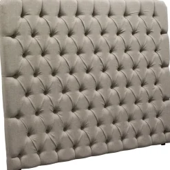 Romance sänggavel med knappar 120 x 130 cm - Varm ljusgrå