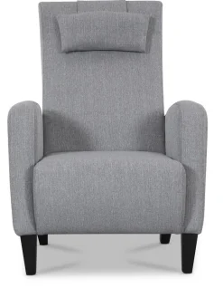 Rondö fåtölj med fotpall - Ljusgrå + Fläckborttagare för möbler