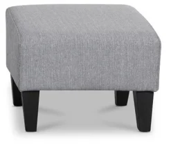 Rondö fåtölj med fotpall - Ljusgrå + Textilrengöring för möbler