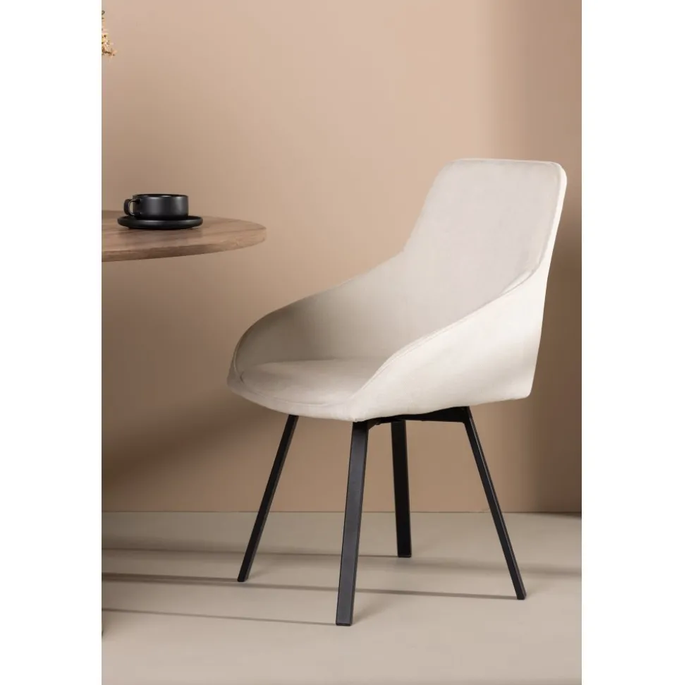 Rosie matstol - Beige/svart