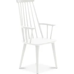 Rosvik matgrupp grått runt bord med 4 st vita Dalsland pinnstolar + 4.00 x Stolsdyna