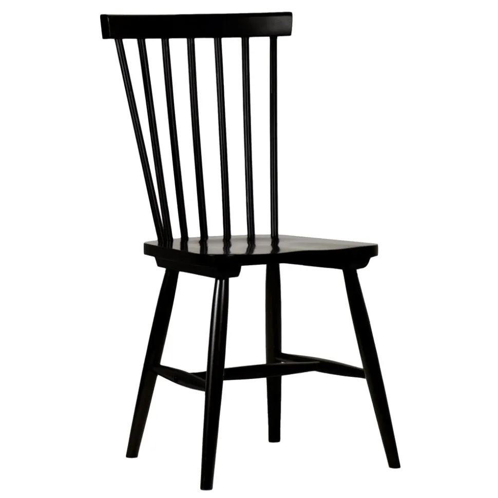 Rosvik matgrupp grått runt bord med 4 st svarta Karl Pinnstolar - Grå / Svarta