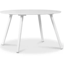 Rosvik matgrupp, matbord med 4 st Carisma sammetsstolar - Vit/Grå + 4.00 x Stolsdyna