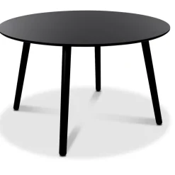 Rosvik matgrupp, matbord med 4 st Smokey matstolar - Svart/Vintage