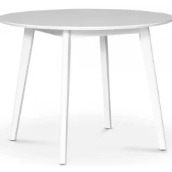 Runt matbord med 4 st svarta pinnstolar + 4.00 x Stolsdyna