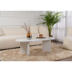 Sable soffbord 119 x 60 cm - Vit