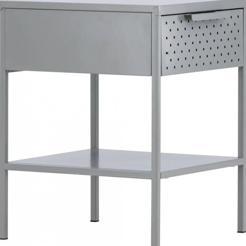 Sacramento sängbord - Ljusgrå