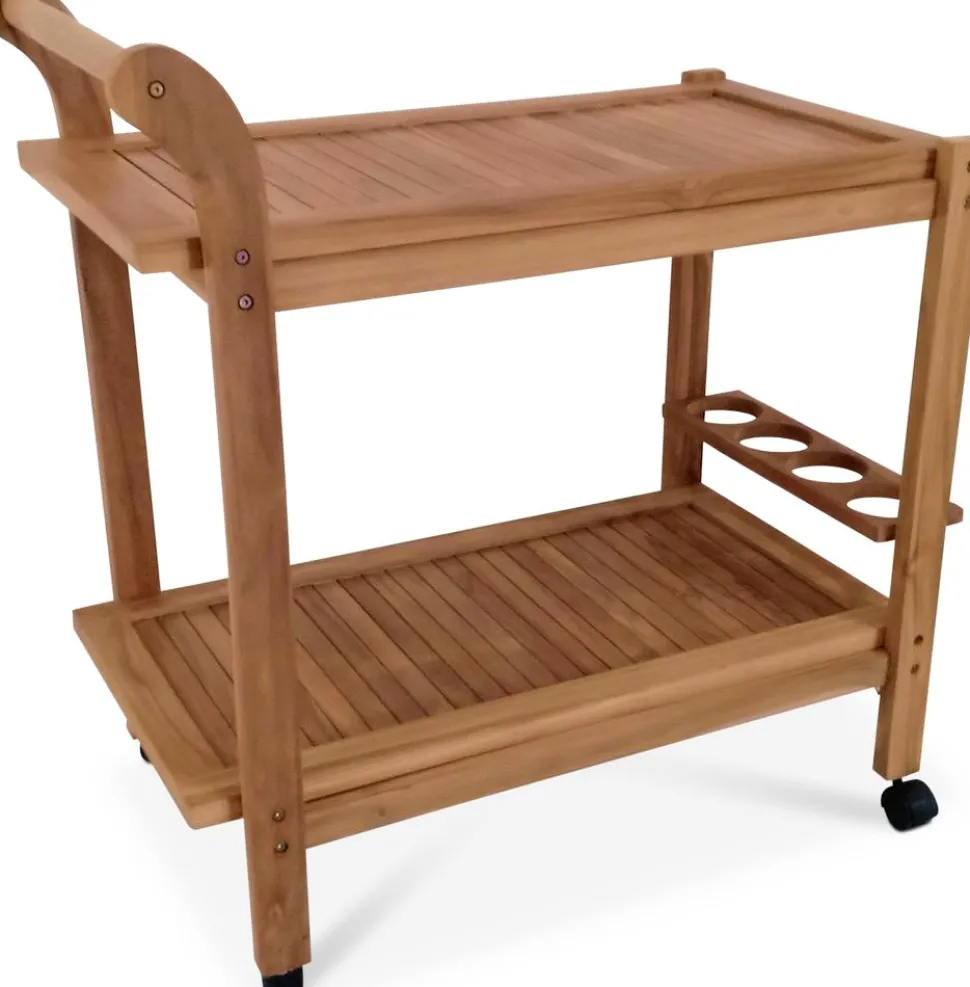 Saltö serveringsvagn i Teak + Textilskydd för utemöbler