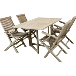 Saltö stol med armstöd - Grå teak + Träolja för möbler