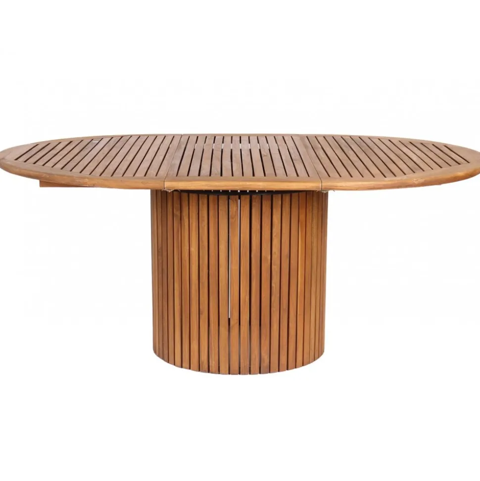 Saltö teakbord runt förlängningsbart Ø115 + 40 cm