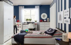 Salvador sängbord - Vit/svart