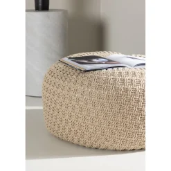Sam sittpuff Ø45 cm - Beige