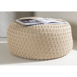 Sam sittpuff Ø45 cm - Beige