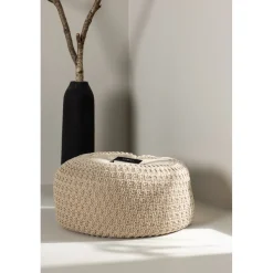Sam sittpuff Ø60 cm - Beige