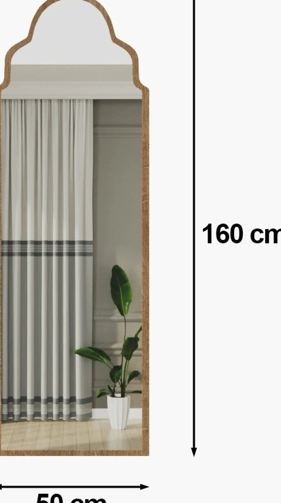 Samaran golvspegel - Safir ek + Glas och Kristallrengöring