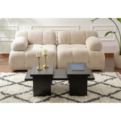 Sanctuary soffbord 110 x 45 cm - Svart trä