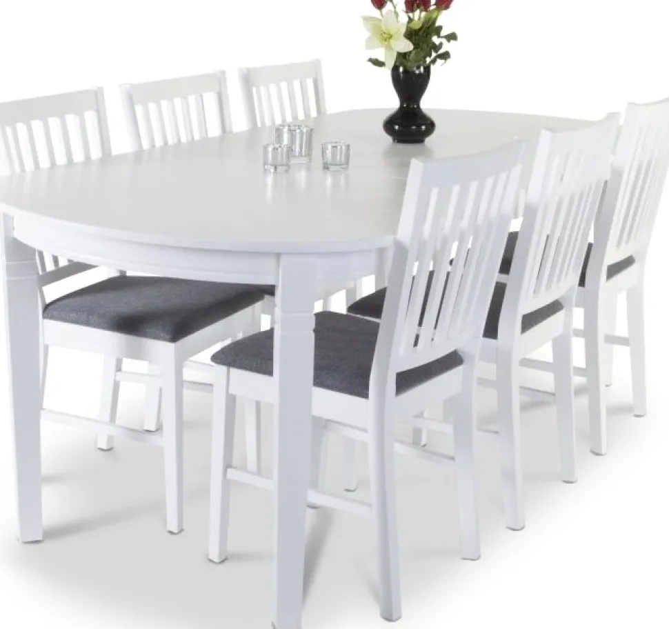 Sandhamn matgrupp - Bord med 6 st stolar