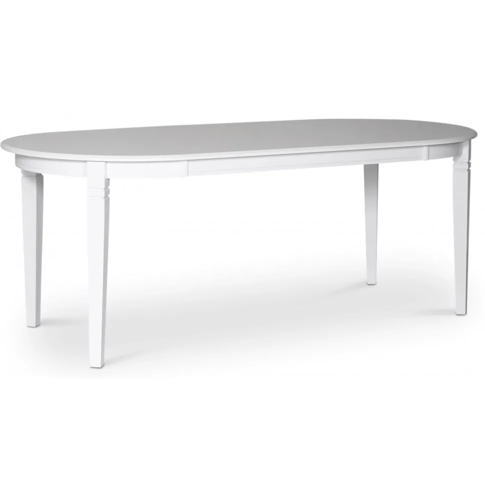 Sandhamn matgrupp; Ovalt matbord med 6 st Sandhamn Gripsholm matstolar